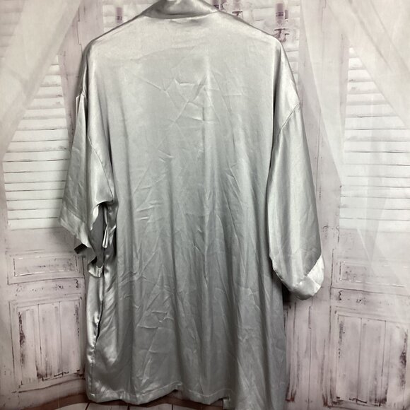 Victoria's Secret Short Robe Silver Gray M/L - Picture 7 of 9